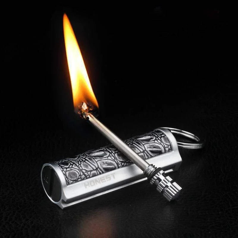 Flint Fire Starter Waterproof Carabiner & Bottle Opener