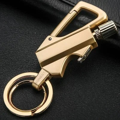 Flint Fire Starter Waterproof Carabiner & Bottle Opener
