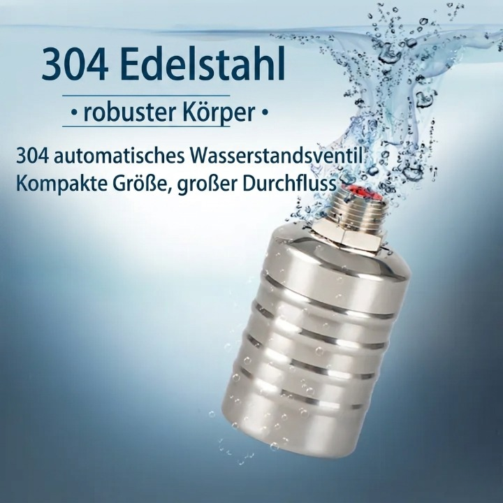 Float Valve Automatic Stainless Steel 1/2 & 3/4 Inch