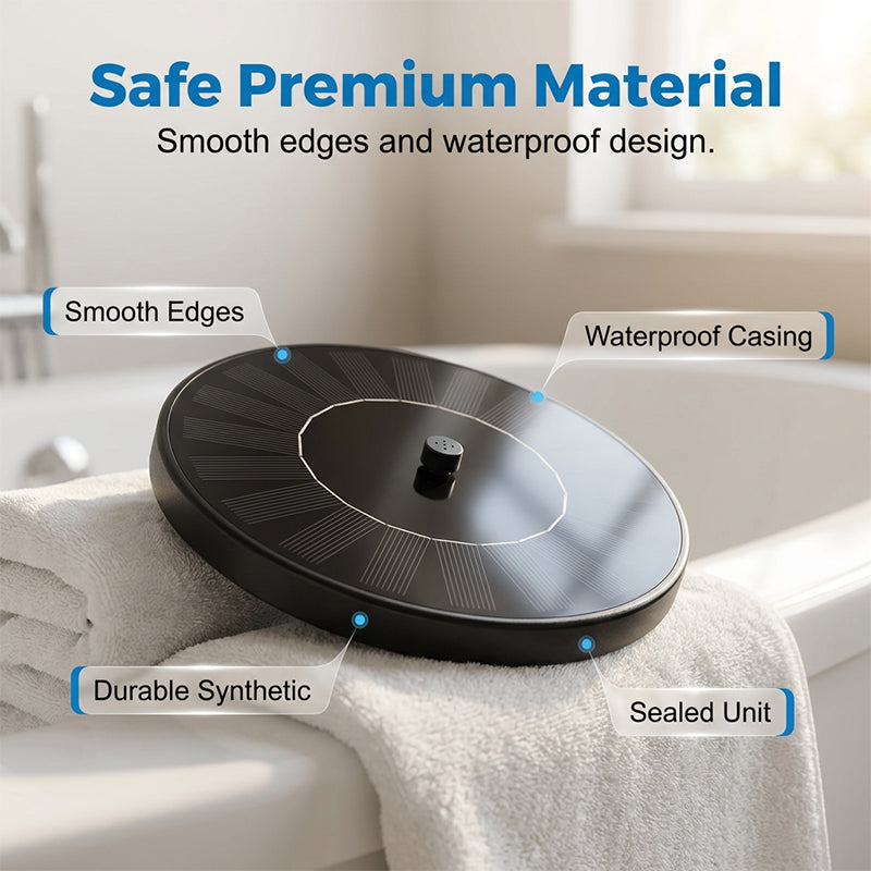 Floating Fountain Solar-Powered Interchangeable Nozzles Bathtub & Small Pools