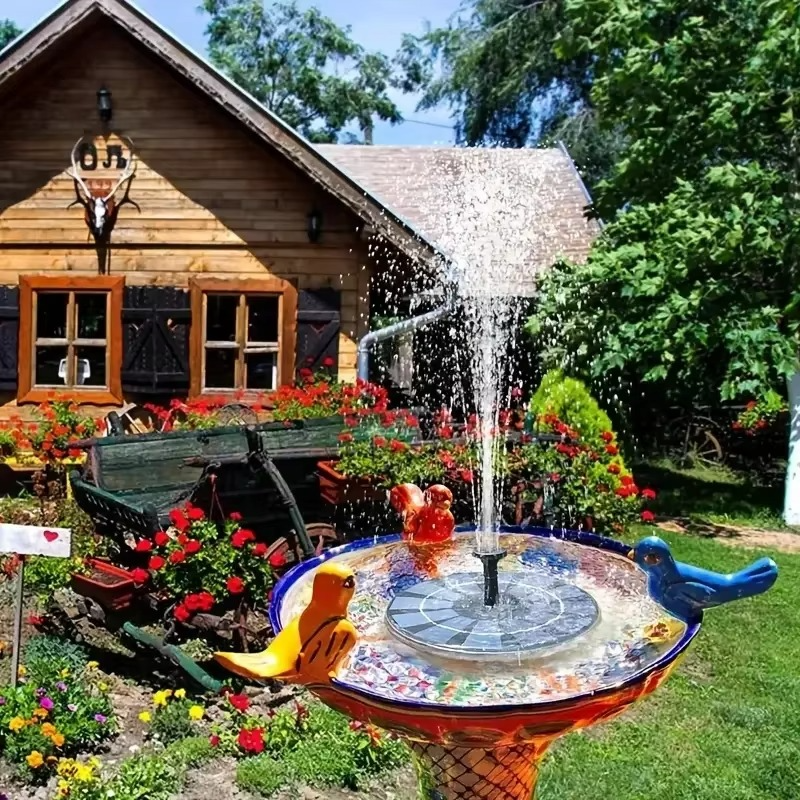 Floating Fountain Solar-Powered Self-Sufficient 6.7 Inch