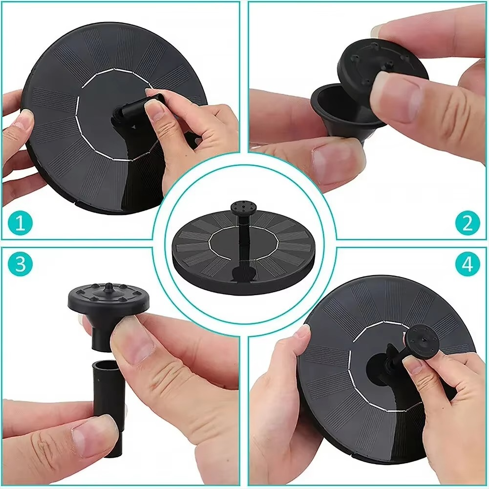 Floating Fountain Solar-Powered Self-Sufficient 6.7 Inch