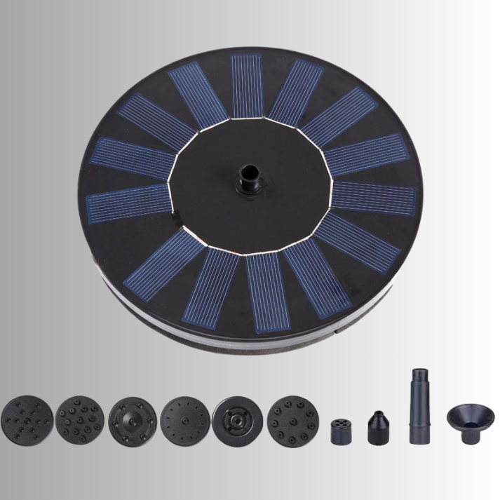 Floating Fountain Solar-Powered Self-Sufficient 6.7 Inch