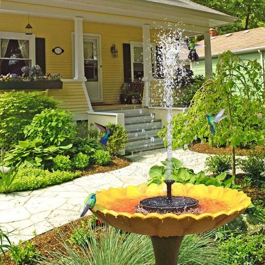 Floating Fountain Solar-Powered Six Interchangeable Heads