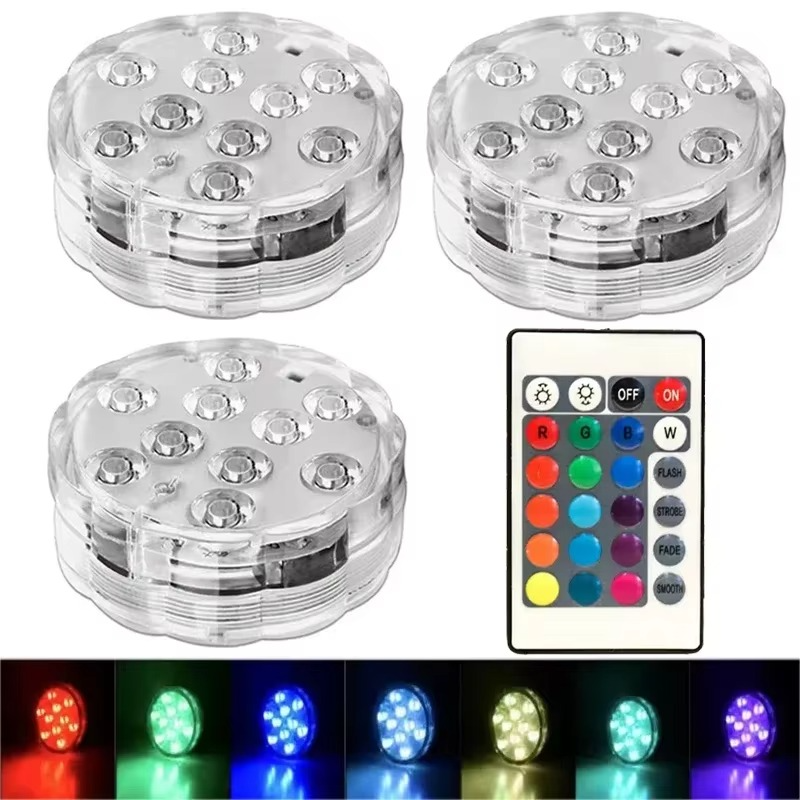 Floating Pool Light IP68 RGB Remote Control 3-Pack