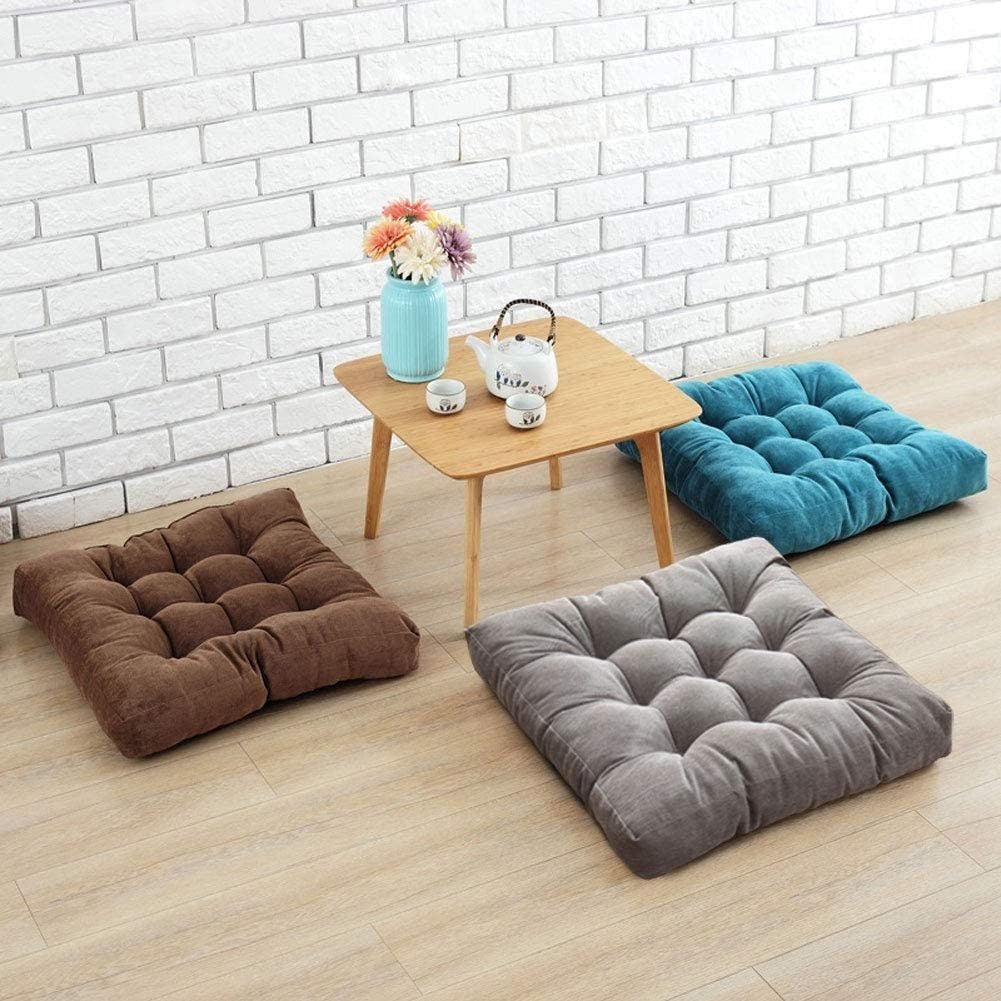 Floor Cushion Japanese Quilted Cotton Corduroy & Thick Foam