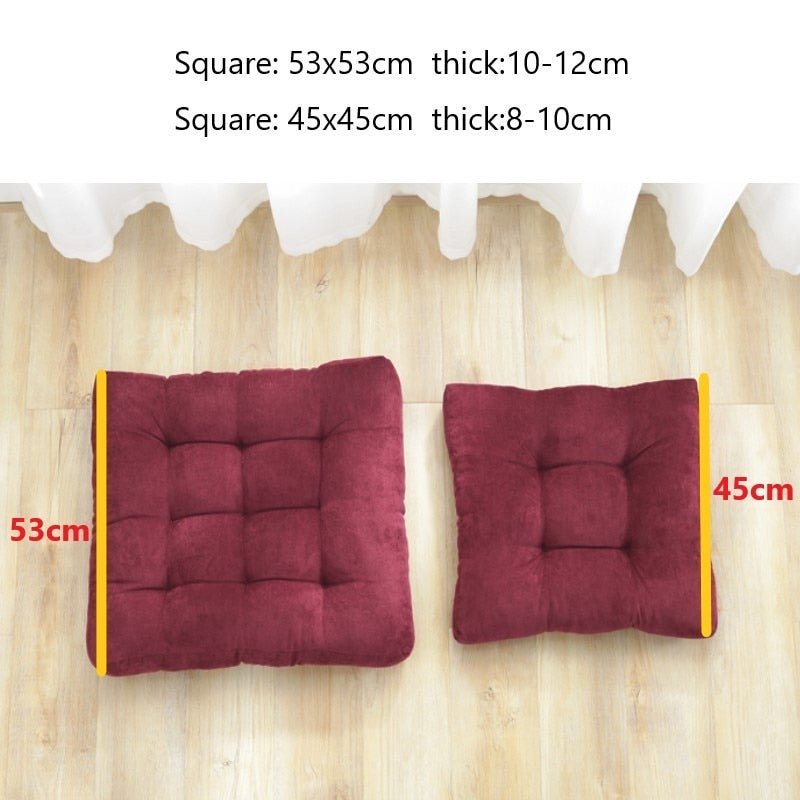 Floor Cushion Japanese Quilted Cotton Corduroy & Thick Foam