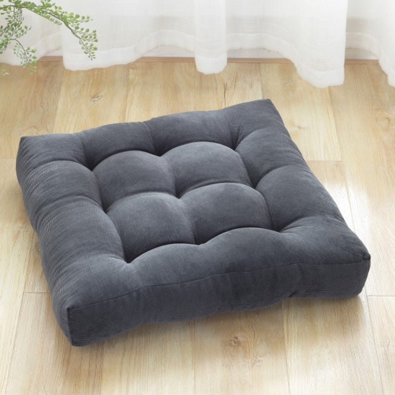 Floor Cushion Japanese Quilted Cotton Corduroy & Thick Foam