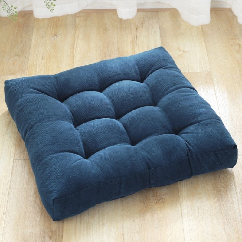 Floor Cushion Japanese Quilted Cotton Corduroy & Thick Foam