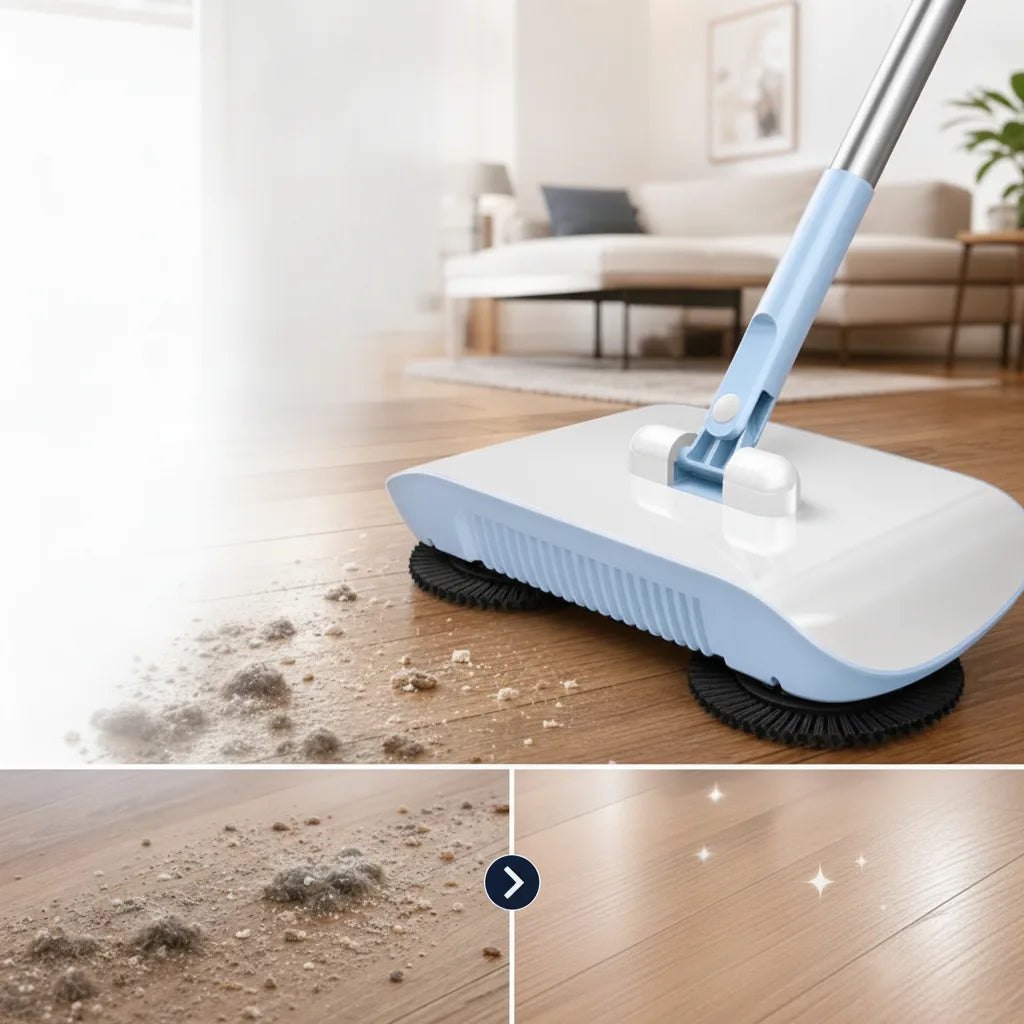 Floor Mop 3-in-1 Cordless Sweep & Mop Dust Collector