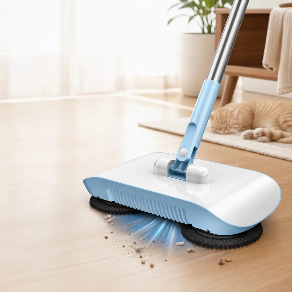 Floor Mop 3-in-1 Cordless Sweep & Mop Dust Collector