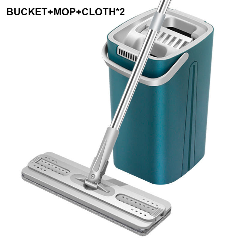Floor Mop & Bucket Self-Wringing 360° Rotating Microfiber Telescopic Handle