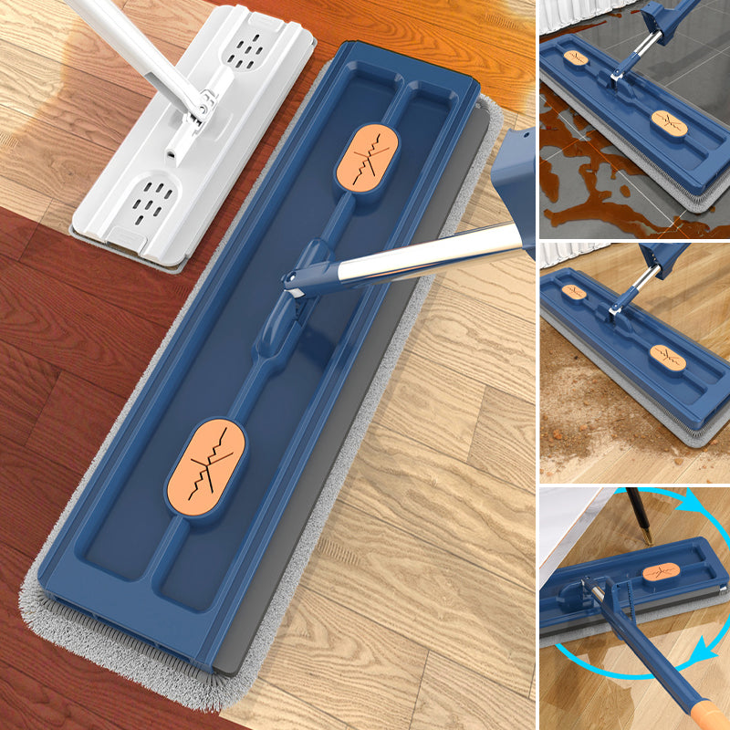 Floor Mop Hands-Free Spin 360° Swivel Super-Absorbent Microfiber