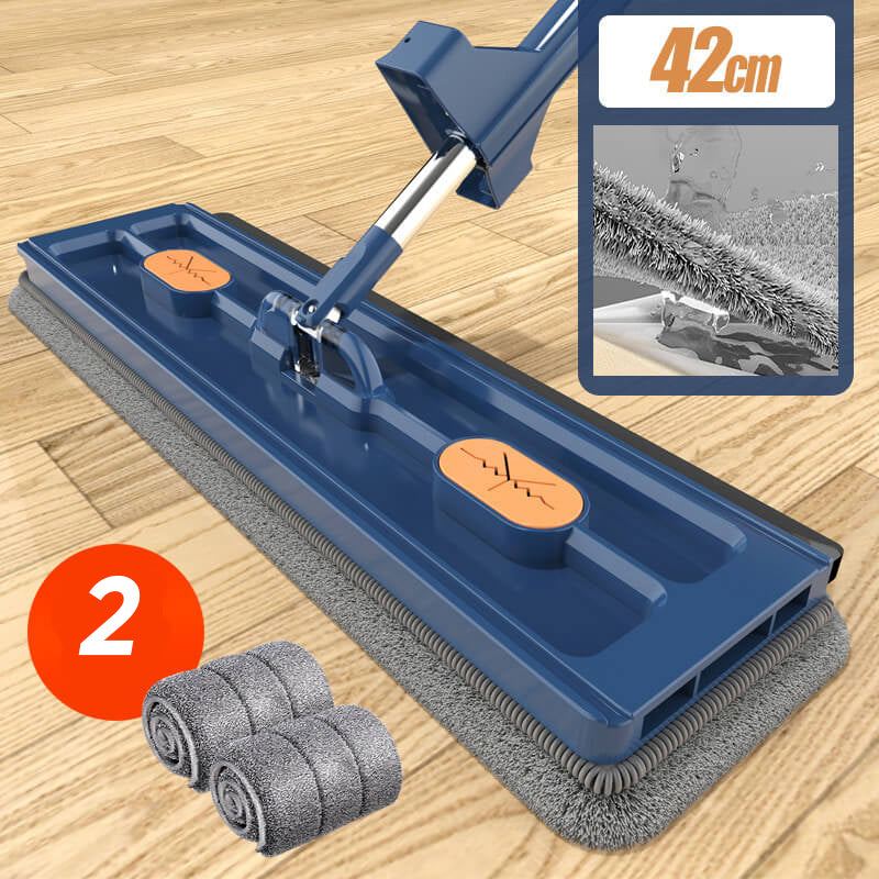 Floor Mop Hands-Free Spin 360° Swivel Super-Absorbent Microfiber