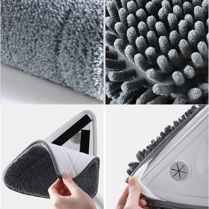 Floor Mop Triangular 360° Rotating Head