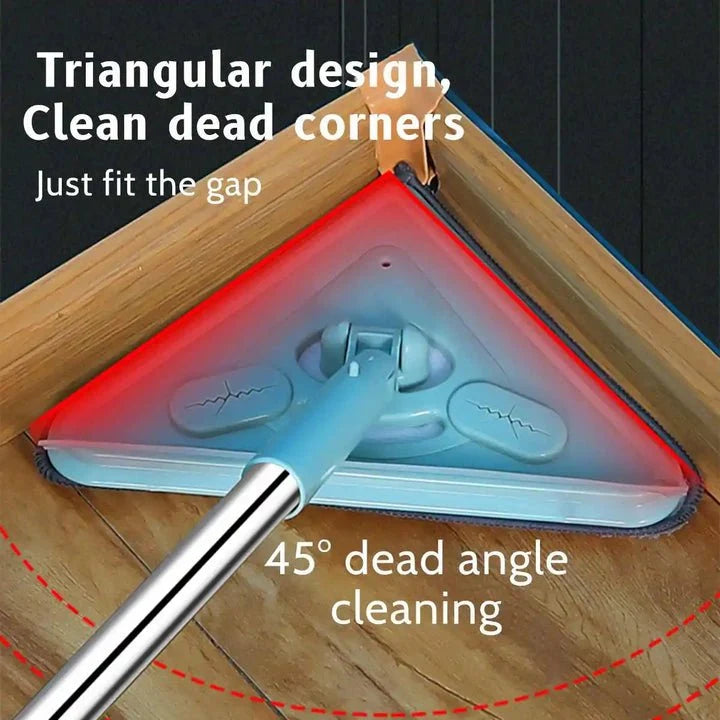 Floor Mop Triangular 360° Rotating Head
