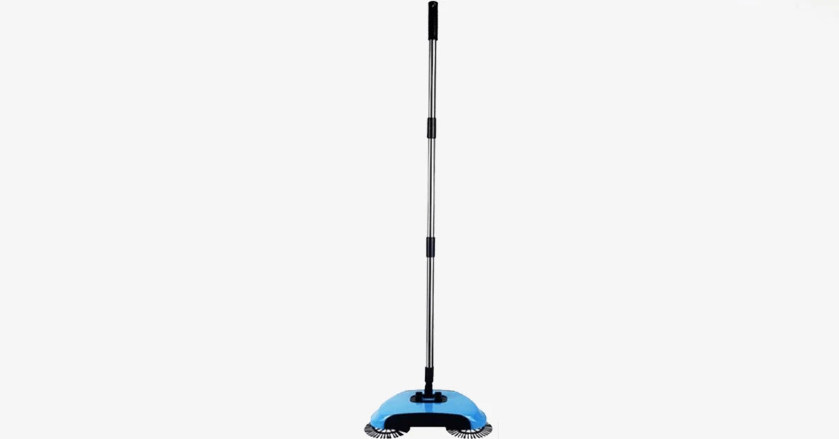 Floor Sweeper 360° Rotating Brushes 0.5L Dustbin