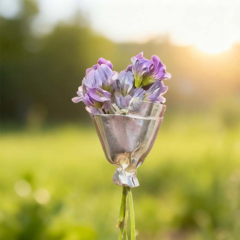 Flower Brooch Mini Bouquet Holder Safety Clasp