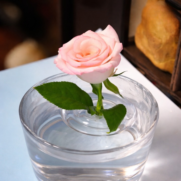 Flower Floats Crystal Clear Textured Edge 10-Pc Set