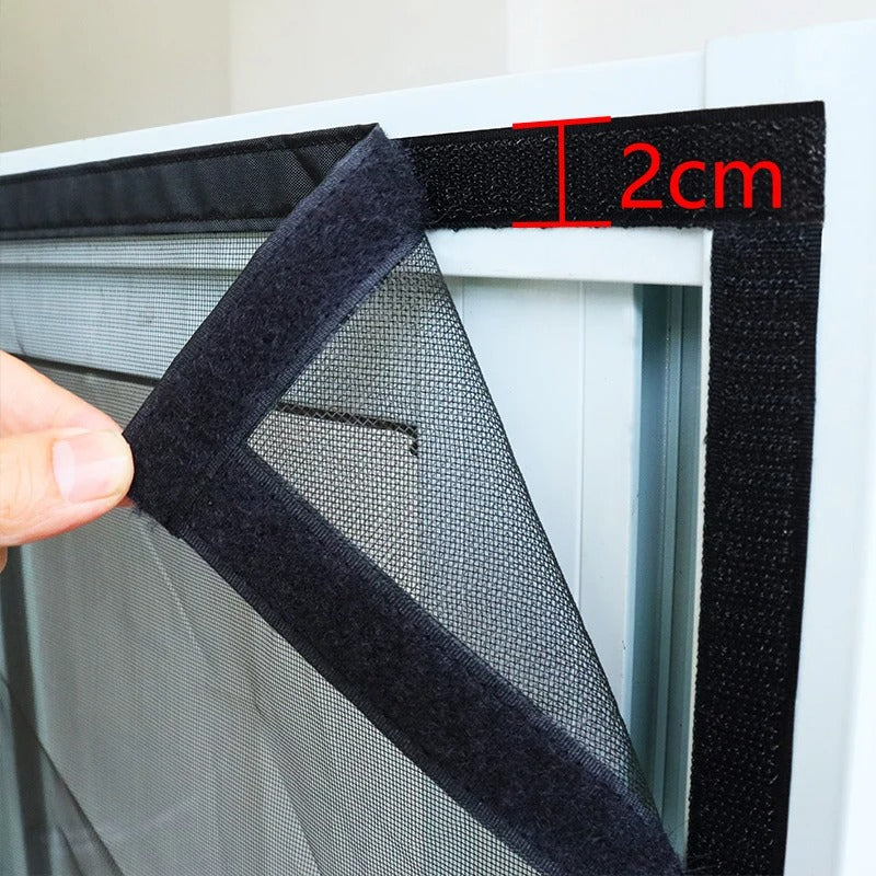 Fly Screen Door Automatic Magnetic Closure Tool-Free Installation