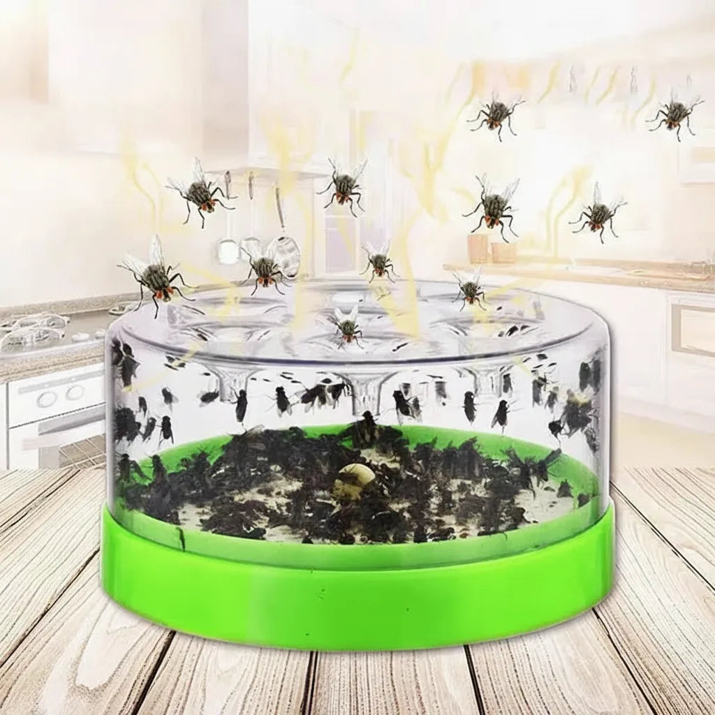 Fly Trap One-Way Funnel Cordless Chemical-Free Indoor & Outdoor