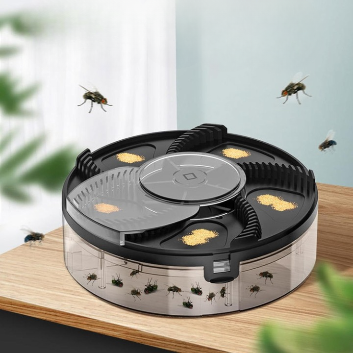 Fly Trap Rotating USB Powered Chemical-Free Ultra-Quiet