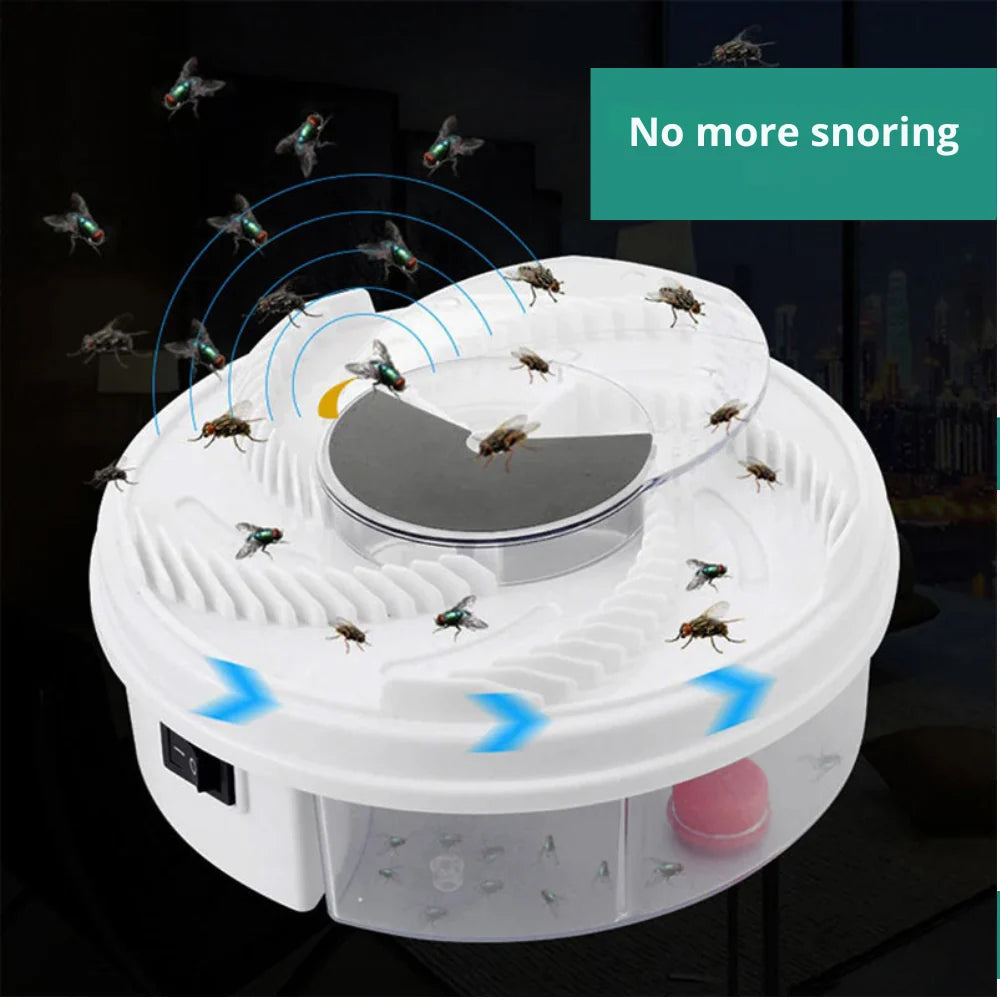 Fly Trap Silent Chemical-Free Rotating Capture