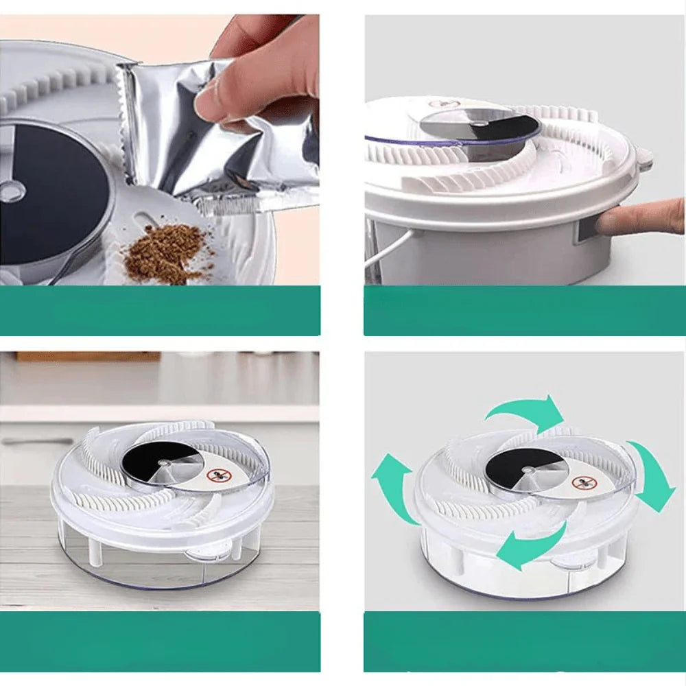 Fly Trap USB-Powered Quiet Chemical-Free