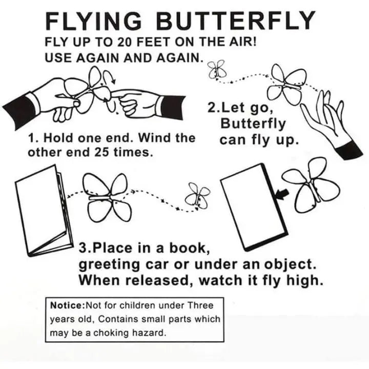 Flying Butterflies Pop-Up Reusable Set of 15