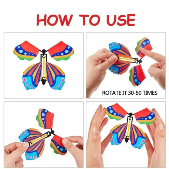 Flying Butterflies Pop-Up Reusable Set of 15
