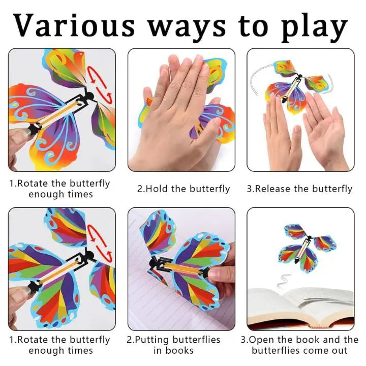 Flying Butterflies Pop-Up Reusable Set of 15