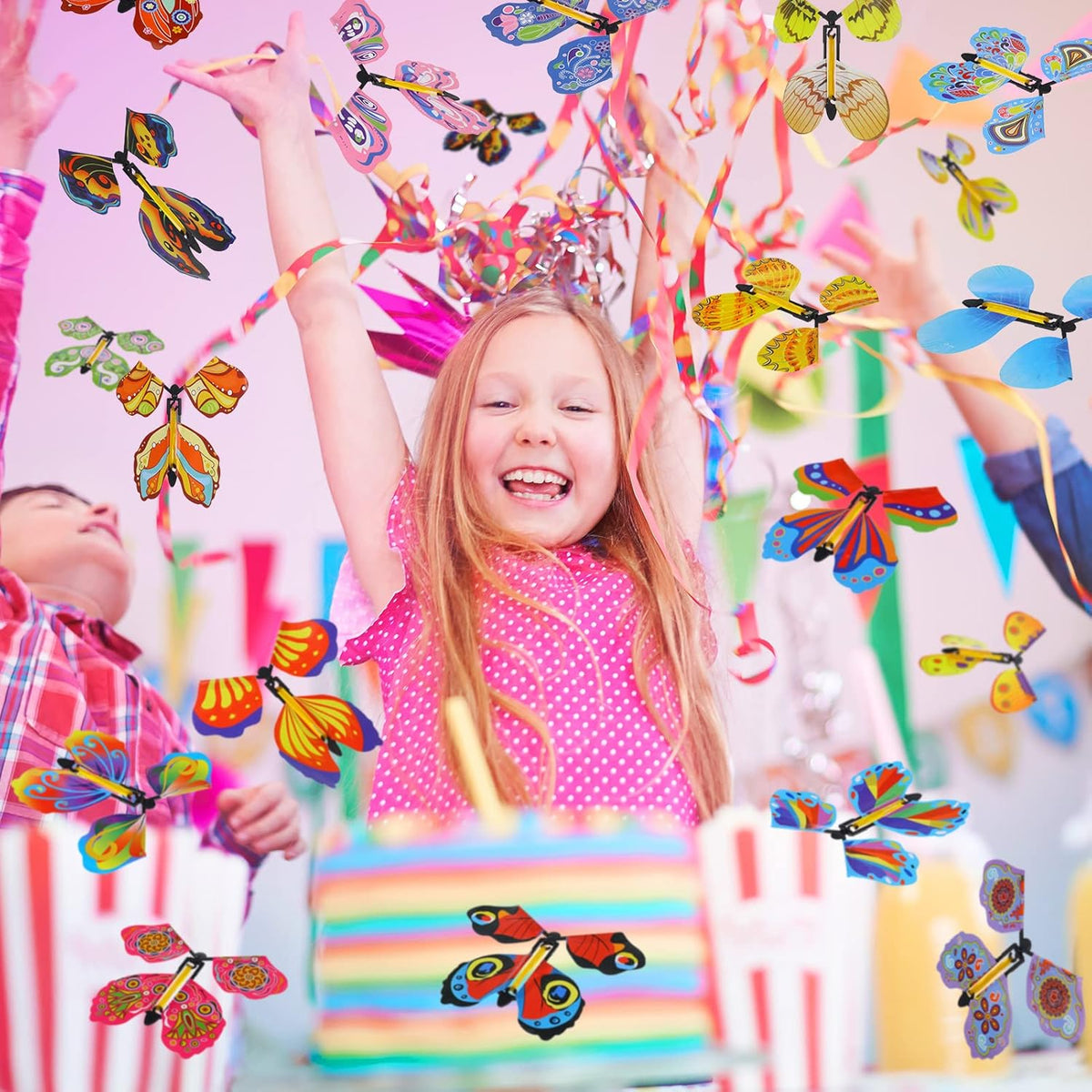 Flying Butterfly Set Reusable Wind-Up Set of 15