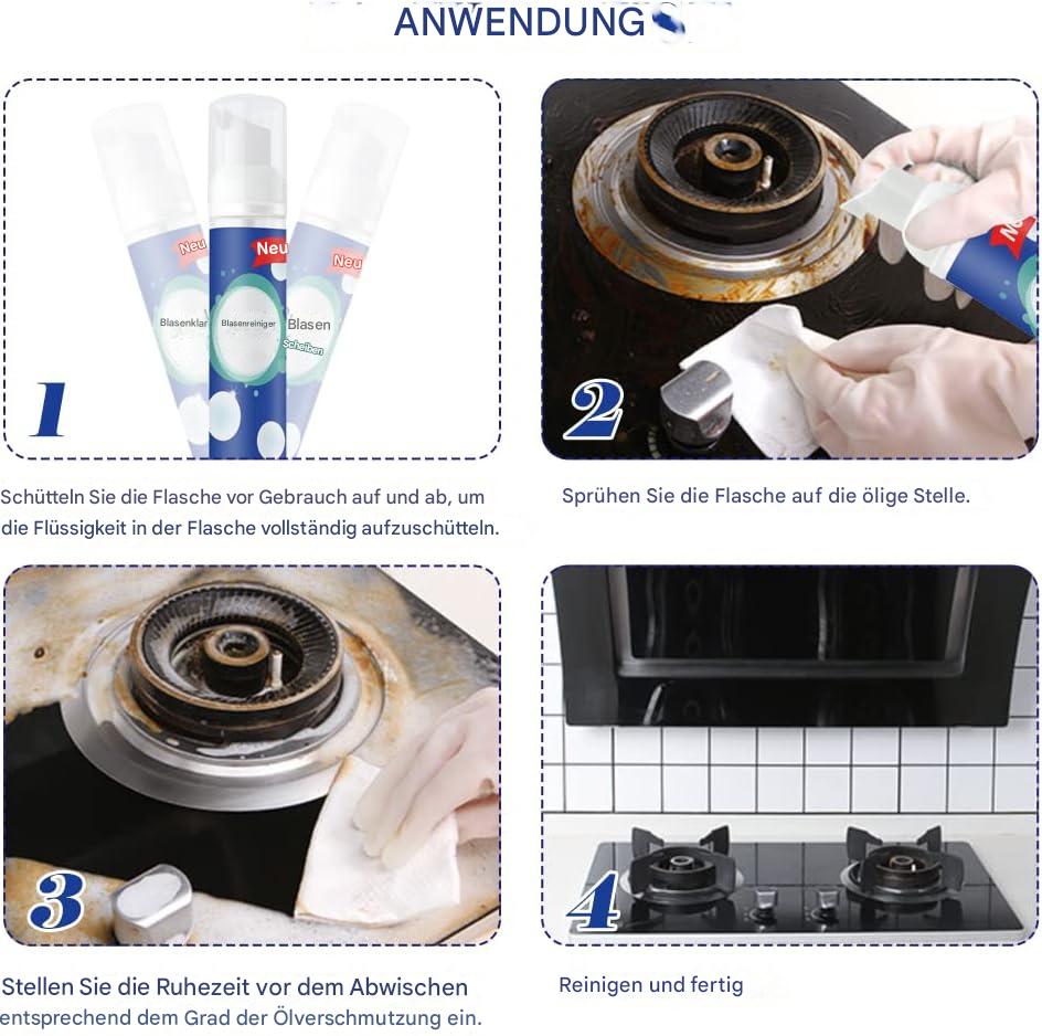 Foam Cleaner Adherent Foam No-Scrub & Residue-Free
