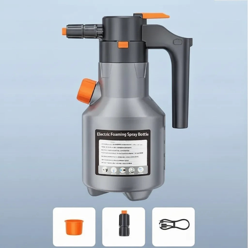 Foam Sprayer Electric USB Rechargeable Adjustable Nozzle