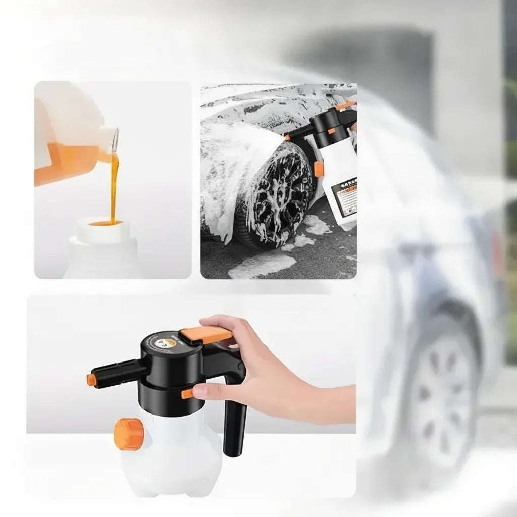 Foam Sprayer Electric USB Rechargeable Adjustable Nozzle