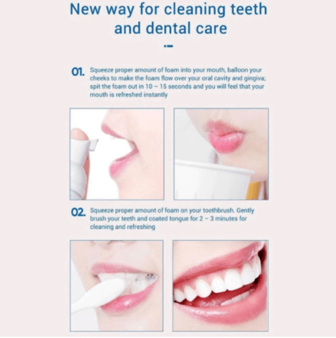 Foam Toothpaste Baking Soda Whitening Mint & Xylitol