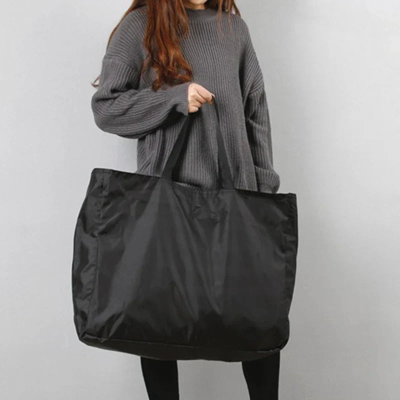 Foldable Travel Bag Water-Repellent Polyester Zipper Closure