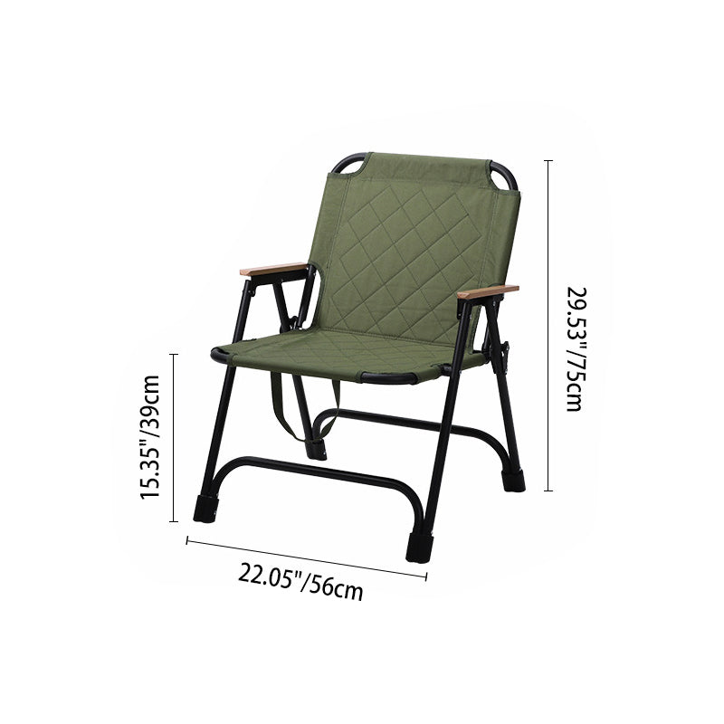 Folding Camping Chair Reinforced Frame Padded Oxford Seat
