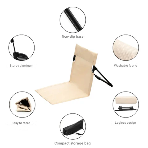 Folding Camping Chair Ultralight 1.1 lb Padded Seat