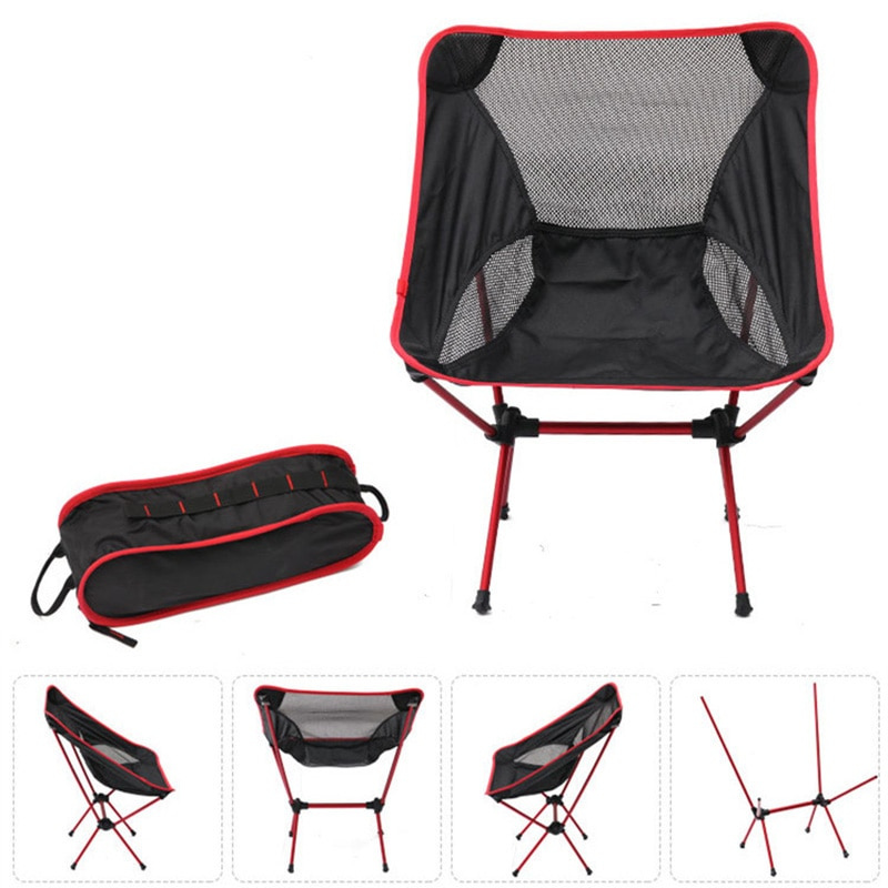 Folding Camping Chair Ultralight Packable Aluminum Frame