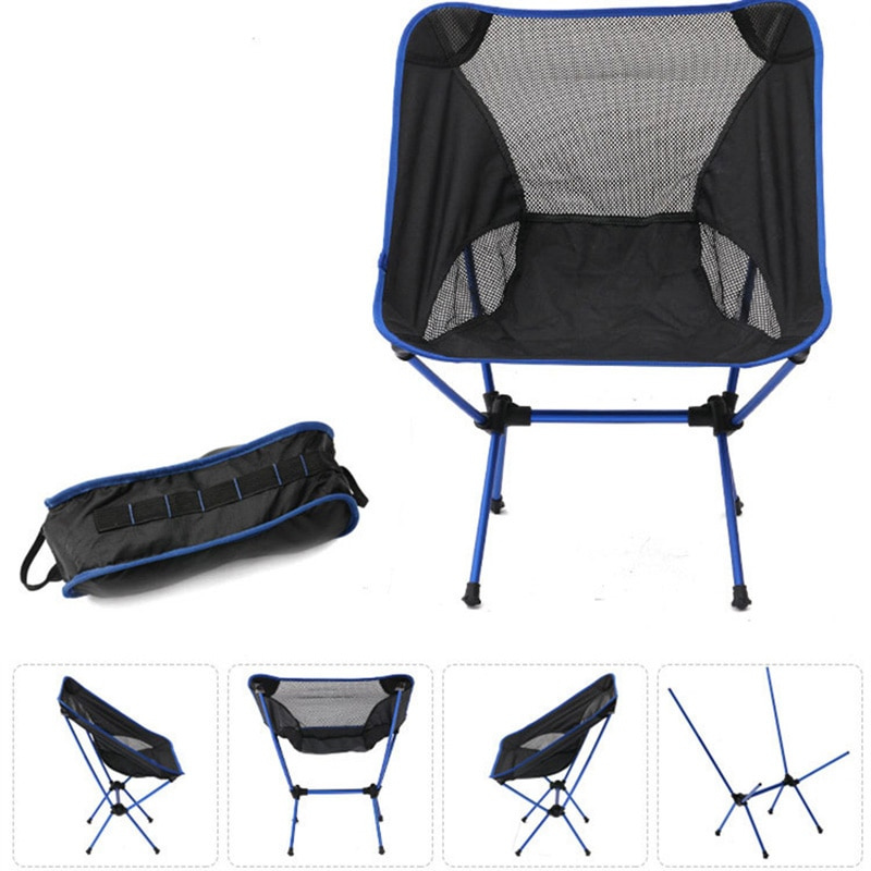 Folding Camping Chair Ultralight Packable Aluminum Frame