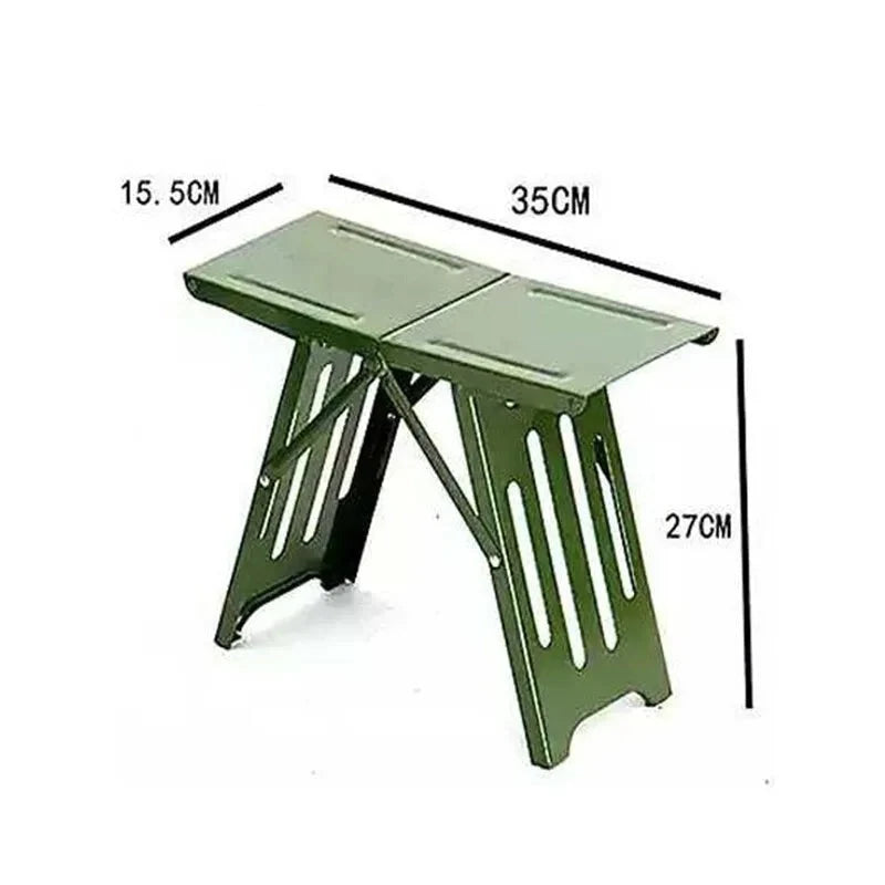 Folding Camping Stool Lightweight Aluminum Weather-Resistant Fabric