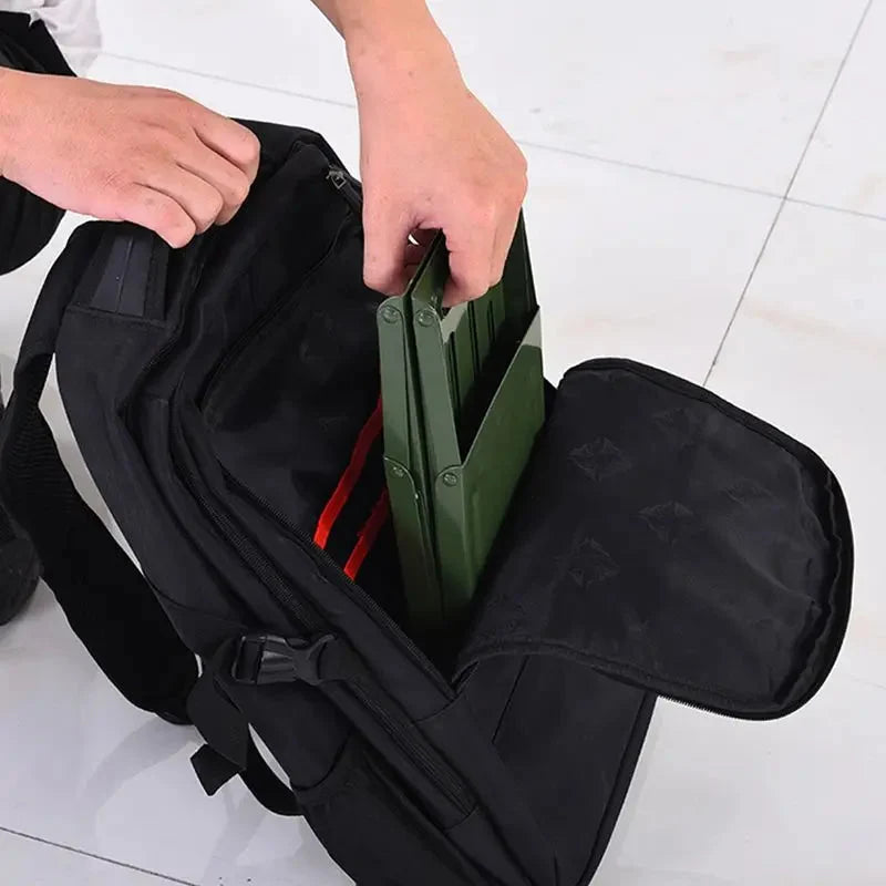 Folding Camping Stool Lightweight Aluminum Weather-Resistant Fabric