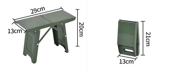 Folding Camping Stool Ultralight Steel Frame 265 lb Capacity