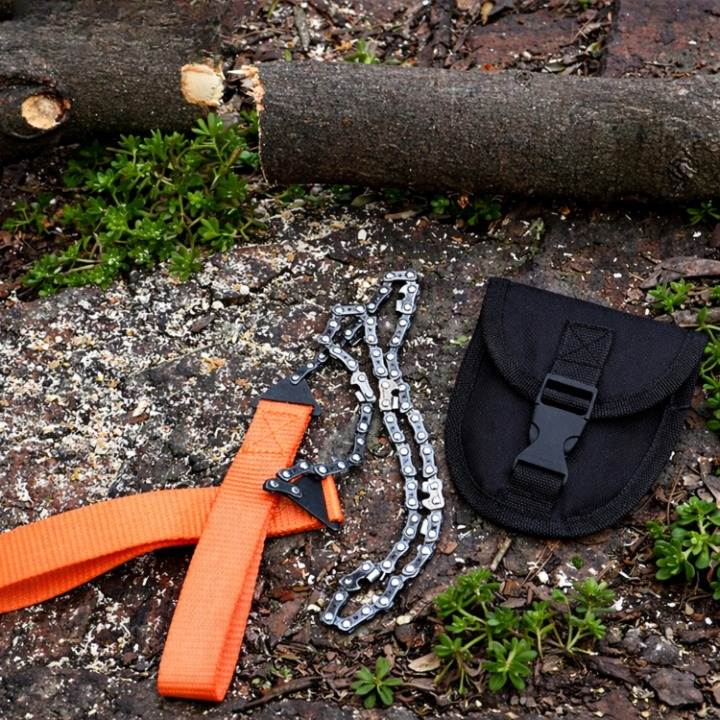 Folding Hand Saw 65 Mn Steel Blade & Magnesium Firestarter