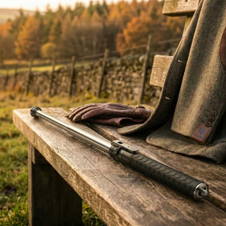 Folding Hiking Pole Automatic Pop-Up Ergonomic Anti-Slip Handle