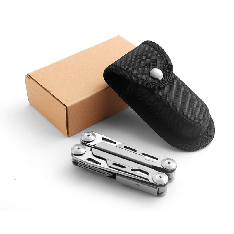 Folding Multitool 12-in-1 Stainless Steel Lockable Ergonomic Handle