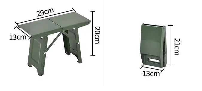 Folding Stool Ultra-Light Aluminum Frame & Weather-Resistant Fabric