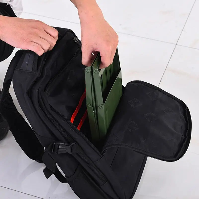 Folding Stool Ultra-Light Aluminum Frame & Weather-Resistant Fabric