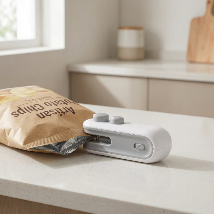 Food Bag Sealer USB Rechargeable Seal & Cutter